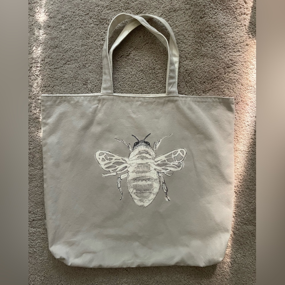 Pure DKNY Hand Crafted Bumble Bee Reversible Tote Bag